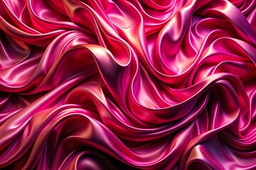 Obraz premium flowing pink feminine romantic silk fabric texture