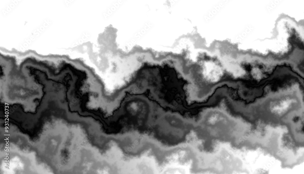 Aufkleber black smoke steam isolated transparent background. fog and mist effect for text or space. overlay wi