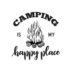 Naklejka premium Camping, Camping typo, Typography, Adventure, Adventure Typography, Camp Squad, 