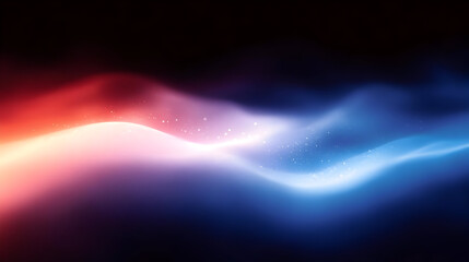 Fototapeta premium Abstract waves of color blending in a smooth gradient.