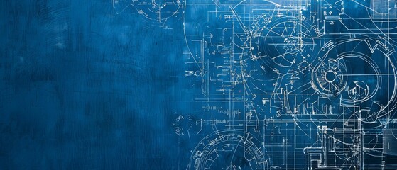 Blueprint for futuristic tech, Generative AI