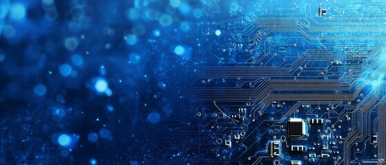 Blueprint for futuristic tech, Generative AI