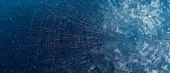 Obraz premium Detailed tech blueprint design, Generative AI