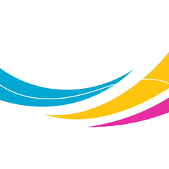 Obraz premium Business Wave Border