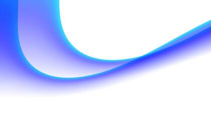 Blurred transparent gradient background. Elegant blue wavy line on Transparent png overlay background