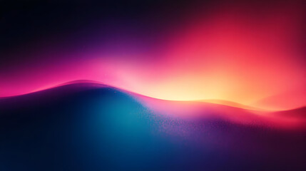 Abstract waves of vibrant colors blending in a smooth gradient.