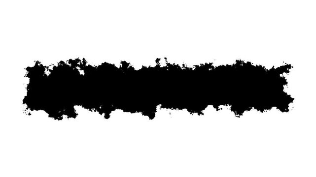 黒い墨で描くテキスト背景アニメーション, Painting Black Brush Grunge background for titles or other your text with alpha channel. 
