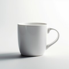 Obraz premium Minimalist White Ceramic Mug