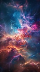 Obraz premium Cosmic Nebula: A Celestial Tapestry