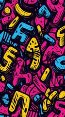 Fototapeta premium Abstract Pattern with Bold Colors
