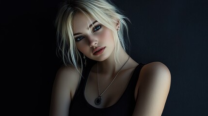 Naklejka premium Blond femme fatale