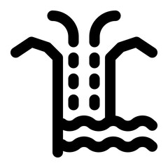 blowhole, geology, marine geyser, geyser, sea caves, geography, sea, geographic outline icon