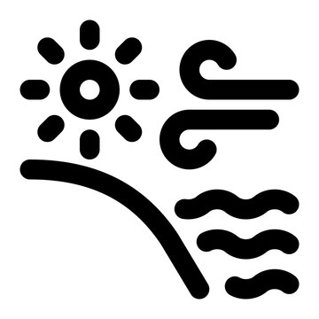 recommend clip art: sea breeze, wind, sea, ocean, weather, geography, geographic outline icon