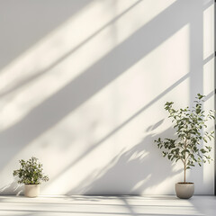 modern minimalist white wall background