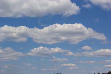 The vast blue sky and clouds sky