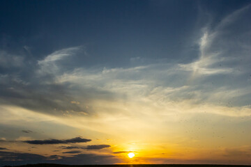 The background of beautiful sky, colorful of sky