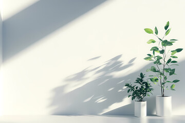 modern minimalist white wall background