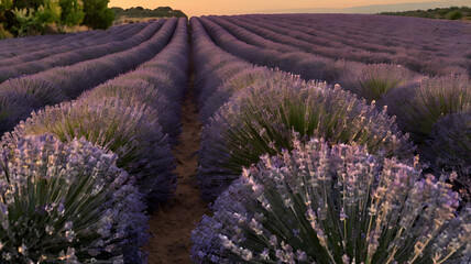 lavender field region, ai generated