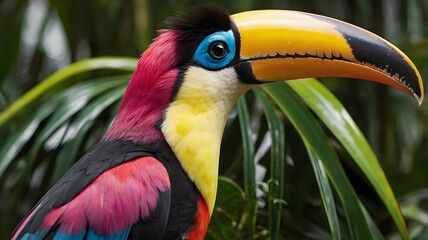 Fototapeta premium close up of a toucan, ai generated