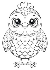 Naklejka premium Owl Coloring Pages for Kids: Enjoy Creative and Fun Learning Activities. Owl. Coloring. Kids. Fun. Creative