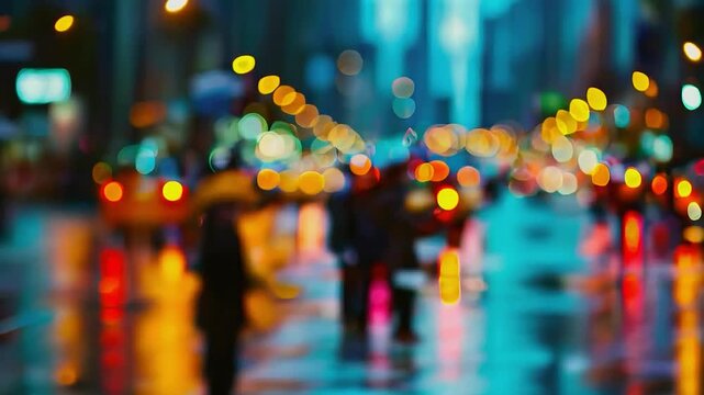 people walking in the rain