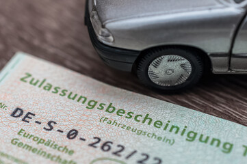 Zulassungsbescheinigung PKW