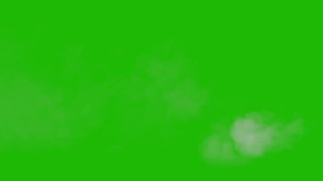 exhaust fumes, Acceleration engine, exhaust fumes are white, suitable for old car, Cause global warming with isolated green screen transparent background