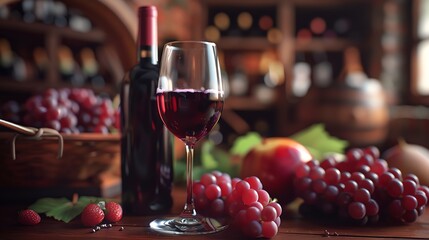 A hyper-realistic photograph of wine testing