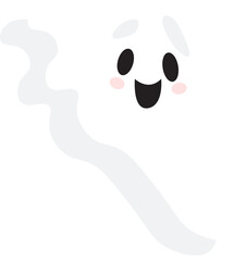 Naklejka premium Halloween Cute Ghost Illustration