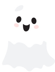 Halloween Cute Ghost Illustration