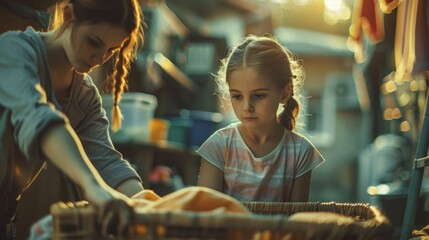 Chores: Regular tasks and duties shared by family members, crucial for the smooth functioning and upkeep of the household.
