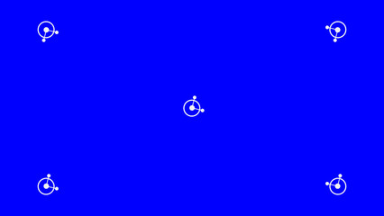 Blue screen background, VFX motion tracking markers. Blue screen backdrop template it's suitable for any device.