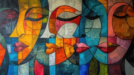 Obraz premium Reunion: The gathering of family members after a separation, characterized by celebration and joy as they reunite and share their time together. 