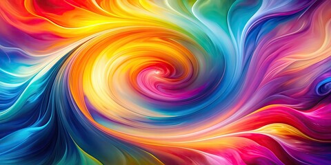 Fototapeta premium Vivid blurred colorful wallpaper background with abstract shapes and swirls, vibrant, abstract, colorful, blurred, wallpaper