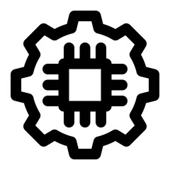 electronic engineering, semiconductor, microelectronics, engineering, electrical engineering, processor outline icon