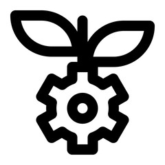 green engineering, environmental engineering, biological engineering, biotechnology, bioengineering outline icon