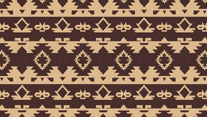 Navajo tribal ethnic American textile seamless pattern background