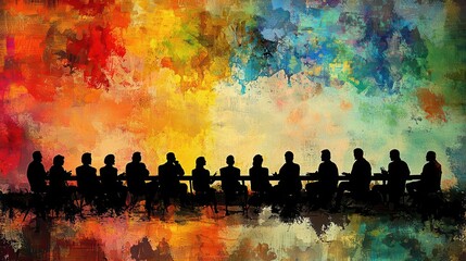 Leaders in a discussion