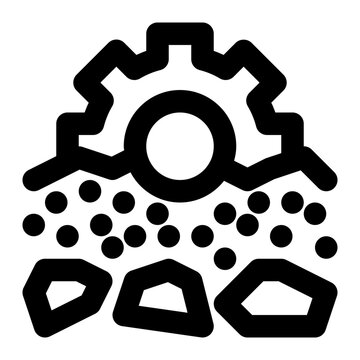 geotechnical engineering, geotechnical, engineering, earth materials, geology, civil engineering outline icon