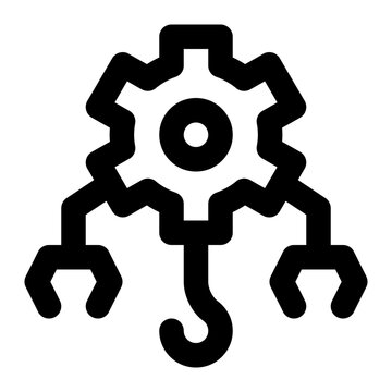 recommend clip art: industrial engineering, production, factory, manufacture, industry, engineering outline icon