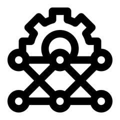 neural engineering, neural system, neural network, deep learning, engineering, neuroscience outline icon