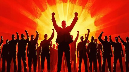 Motivational leader inspiring a management team, emphasizing the power of motivation in leadership growth