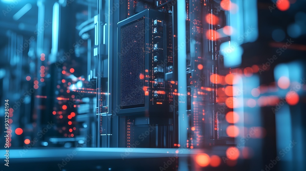 Poster cutting edge edge computing server powering smart factory digital transformation with seamless data 