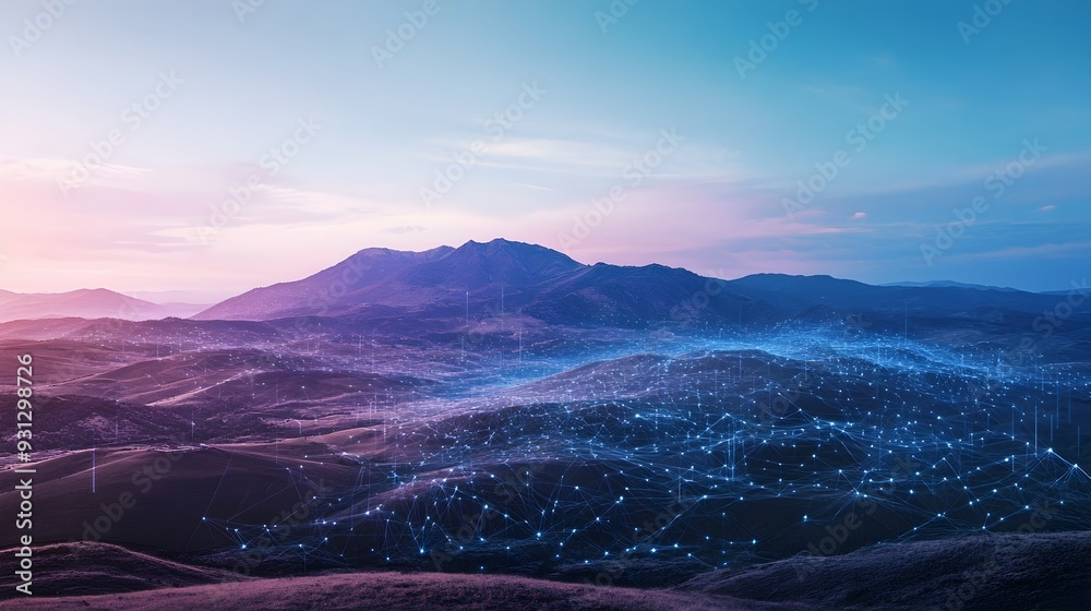 Poster edge computing nodes dispersed in a vast remote landscape processing data locally to ensure low late