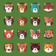 Fototapeta premium seamless pattern with animals