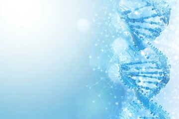 Intricate Digital DNA Design Showcasing Science and Technology Innovation