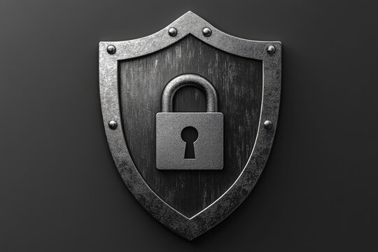 Metal Shield with Padlock