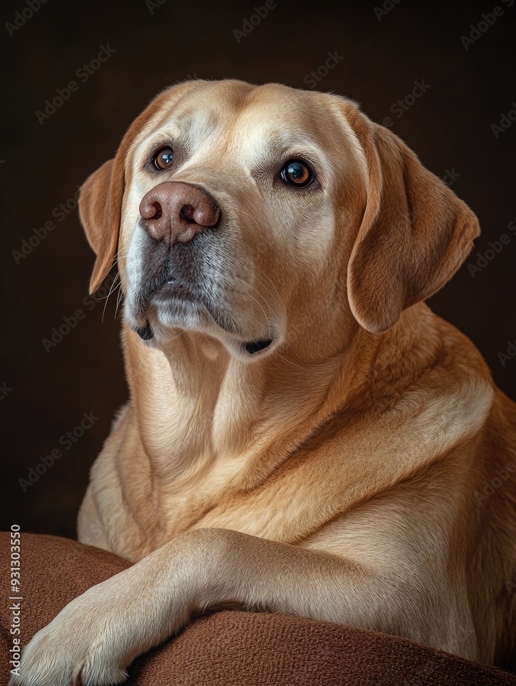 Canvas Prints Dog lying on couch