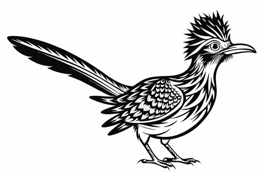 recommend clip art: roadrunner silhouette vector illustration