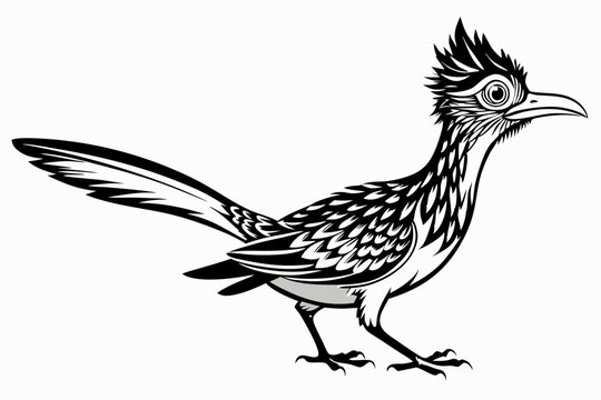 recommend clip art: roadrunner silhouette vector illustration